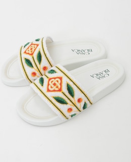 【Casablanca/カサブランカ】Embroidered Slider