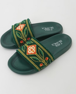 【Casablanca/カサブランカ】Embroidered Slider