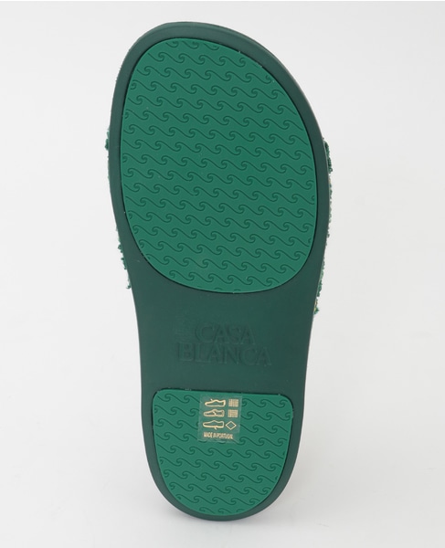 【Casablanca/カサブランカ】Embroidered Slider 詳細画像 グリーン 4