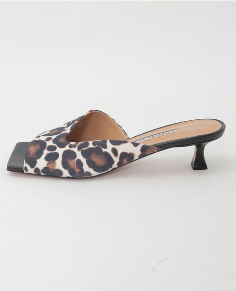 【PELLICO/ペリーコ】スクエアトゥレオパードミュール 詳細画像 レオパード柄 4