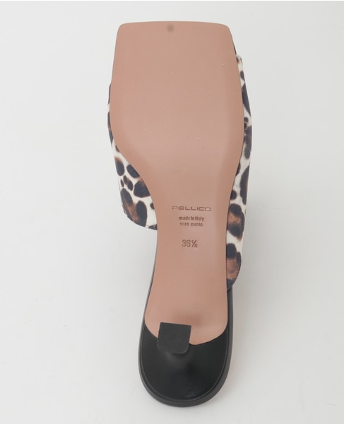 【PELLICO/ペリーコ】スクエアトゥレオパードミュール 詳細画像 レオパード柄 5