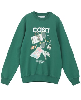 【Casablanca/カサブランカ】Printed Cotton Sweatshirt 