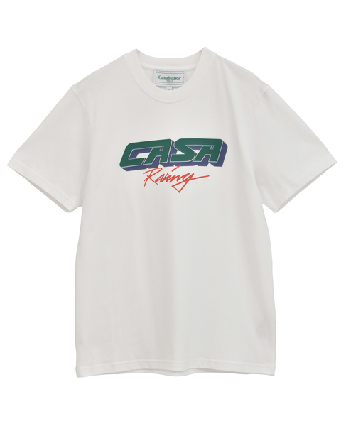 【Casablanca/カサブランカ】Casa Racing 3D Printed Oversized T-Shirt 詳細画像 ホワイト 1