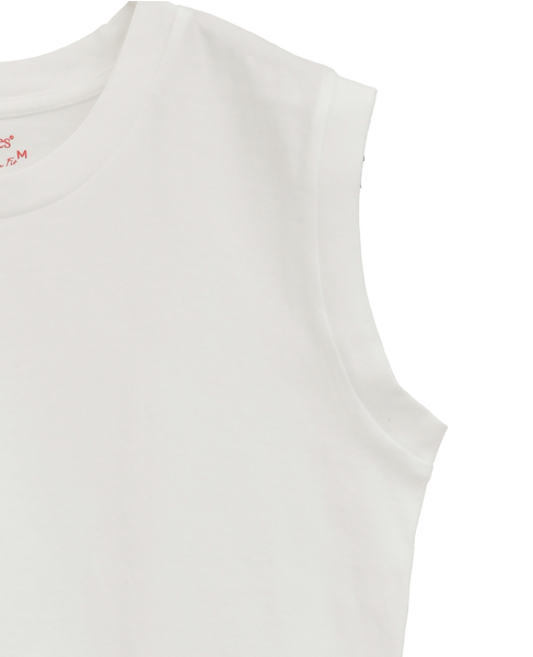 【Hanes/ヘインズ】ノースリーブ T-SHIRTS 詳細画像 ホワイト 5