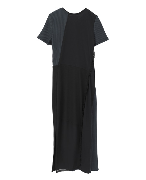 【3.1 Phillip Lim/スリーワンフィリップリム】マルチリブカットソーワンピース 詳細画像 ネイビー 2