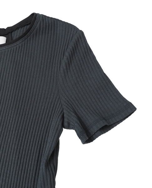 【3.1 Phillip Lim/スリーワンフィリップリム】マルチリブカットソーワンピース 詳細画像 ネイビー 4