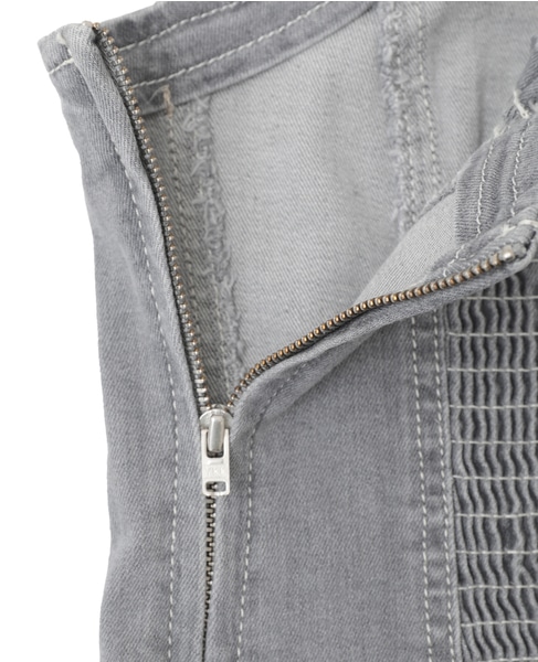 【BAUM UND PFERDGARTEN/バウムウンドヘルガーテン】デニムレースアップ・コルセットトップス 詳細画像 グレー 5