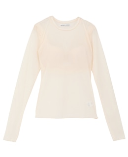 【NICENICE MOMENT/ナイスナイスモーメント】メッシュロングスリーブシェル