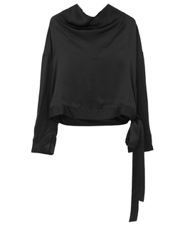 【LUTZ HUELLE/ルッツヒュエル】ドレープネックブラウス