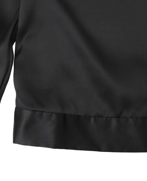 【LUTZ HUELLE/ルッツヒュエル】ドレープネックブラウス 詳細画像 ブラック 5