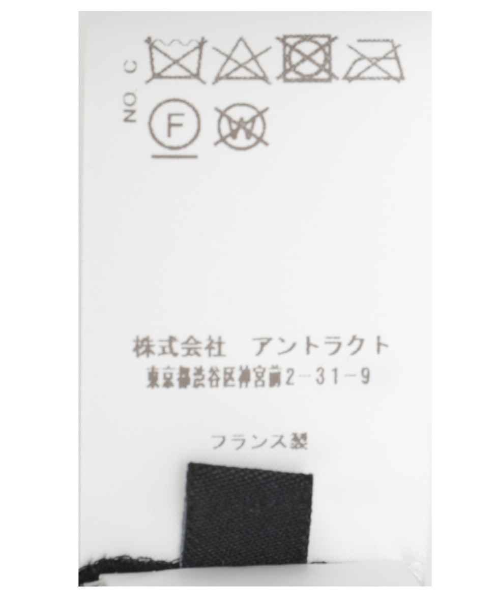 【LUTZ HUELLE/ルッツヒュエル】ドレープネックブラウス 詳細画像 ブラック 6