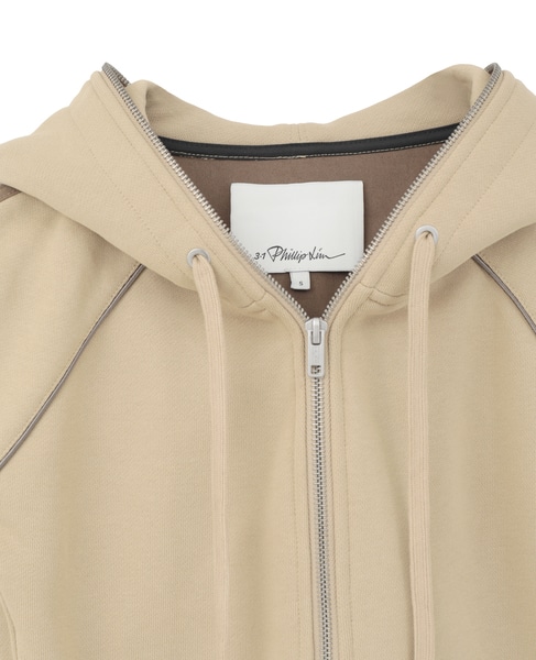 【3.1 Phillip Lim/スリーワンフィリップリム】ハイブリッドテリーフーディー  詳細画像 カーキ 3