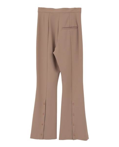 【EZUMI/エズミ】バックスリットフレアパンツ 詳細画像 ベージュ 2