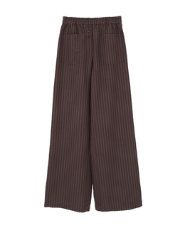【BAUM UND PFERDGARTEN/バウムウンドヘルガーテン】ストライプジャカード・ワイドイージーパンツ
