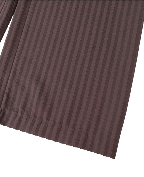 【BAUM UND PFERDGARTEN/バウムウンドヘルガーテン】ストライプジャカード・ワイドイージーパンツ 詳細画像 ブラウン 6