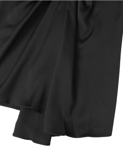 【LUTZ HUELLE/ルッツヒュエル】アシンメトリースカート 詳細画像 ブラック 5