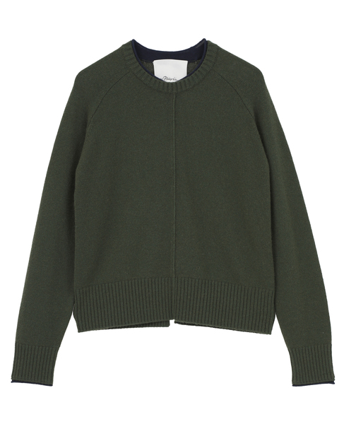 【3.1 Phillip Lim/スリーワンフィリップリム】Ribbed Cotton-Blend Sweater 詳細画像 グリーン 1