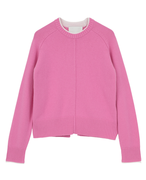 【3.1 Phillip Lim/スリーワンフィリップリム】Ribbed Cotton-Blend Sweater 詳細画像 ピンク 1
