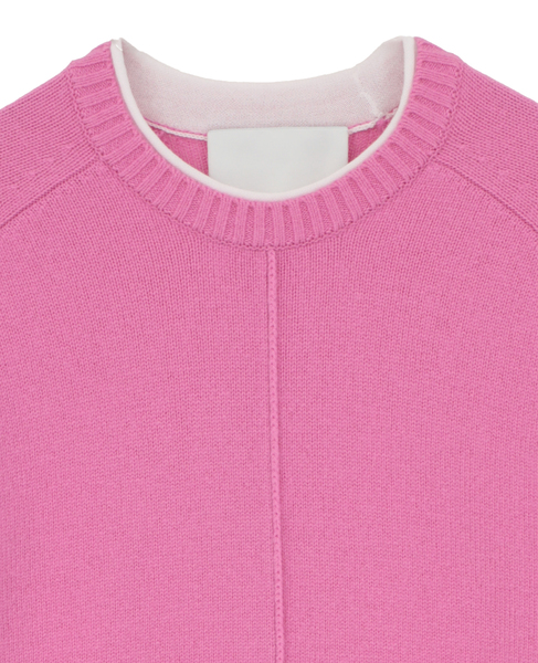 【3.1 Phillip Lim/スリーワンフィリップリム】Ribbed Cotton-Blend Sweater 詳細画像 ピンク 3
