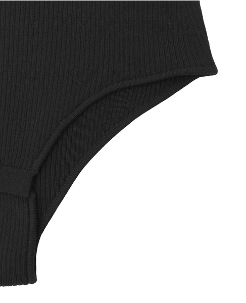 【NICENICE MOMENT/ナイスナイスモーメント】タートルネックボディスーツ 詳細画像 ブラック 5