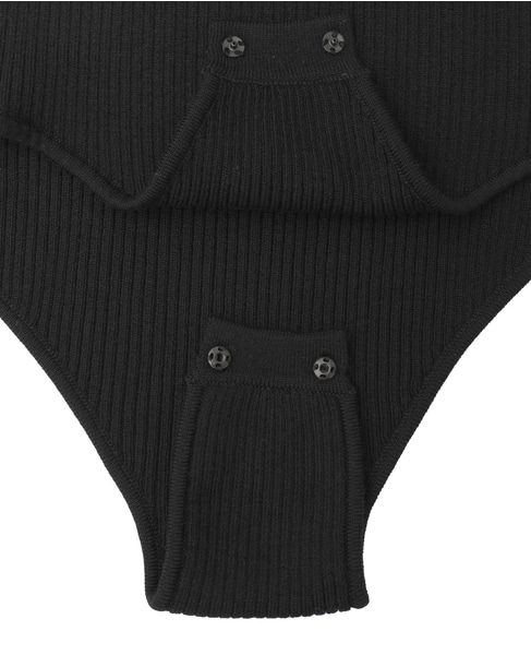 【NICENICE MOMENT/ナイスナイスモーメント】タートルネックボディスーツ 詳細画像 ブラック 6