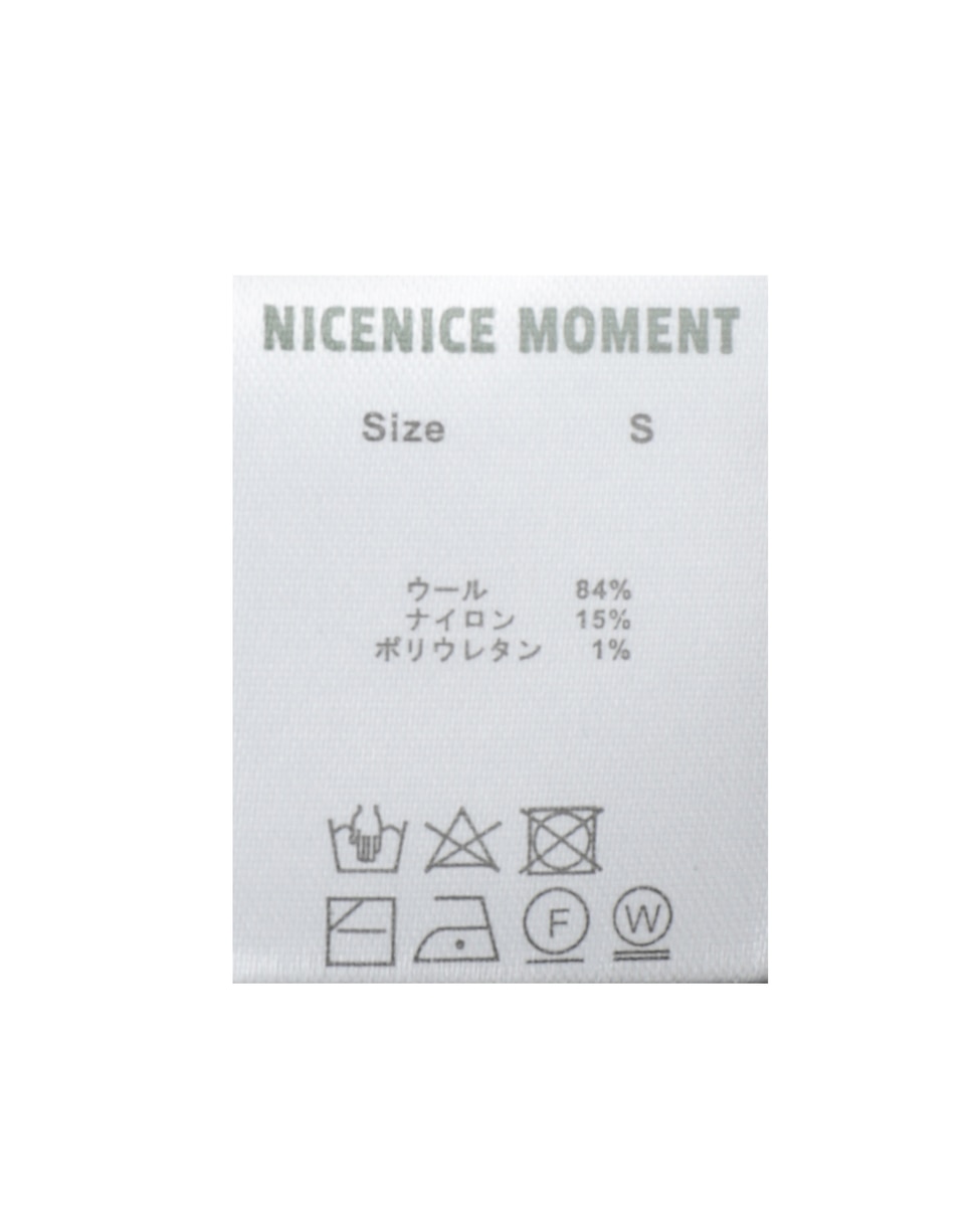 【NICENICE MOMENT/ナイスナイスモーメント】タートルネックボディスーツ 詳細画像 ブラック 6