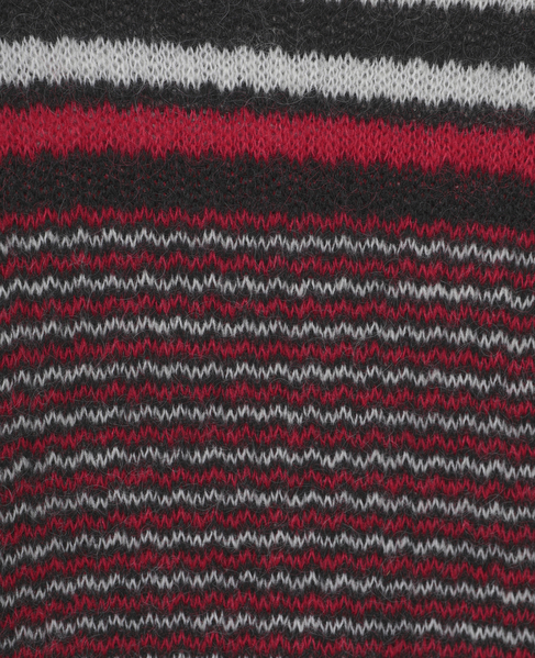 【NOMA t.d./ノーマティーディー】Checker And Striped Sweater 詳細画像 レッド 6