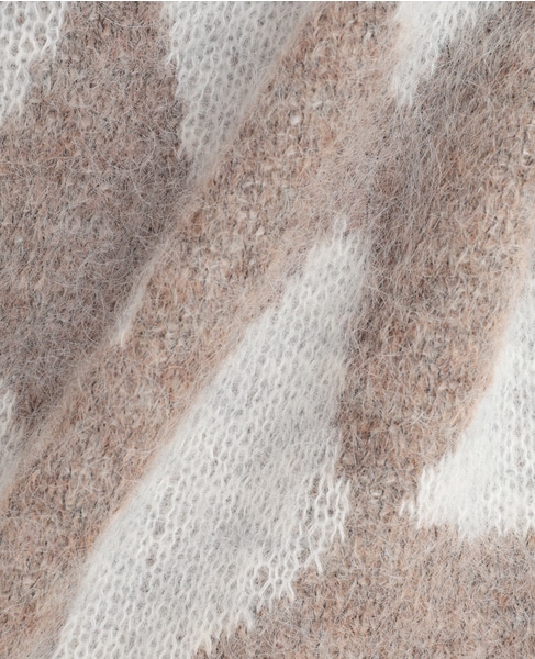 【NOMA t.d./ノーマティーディー】Jacquare Diamond Cardigan N38-KN 03 詳細画像 ブラウン 7