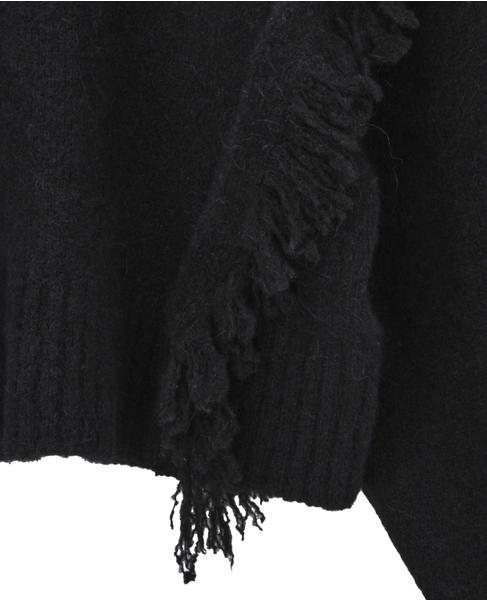 【3.1 Phillip Lim/スリーワンフィリップリム】Fringe Crewneck Pullover 詳細画像 ブラック 5