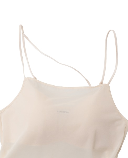 【NICENICE MOMENT/ナイスナイスモーメント】メッシュキャミソール 詳細画像 ベージュ 3