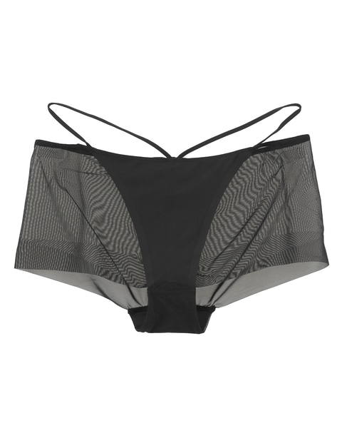 【NICENICE MOMENT/ナイスナイスモーメント】MESH BOXER SHORTS 詳細画像 ブラック 1