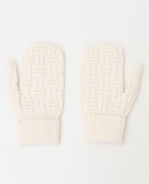 【CASABLANCA/カサブランカ】WOOL GLOVES 詳細画像 ホワイト 3