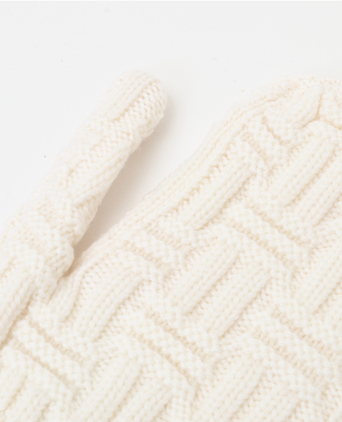 【CASABLANCA/カサブランカ】WOOL GLOVES 詳細画像 ホワイト 7