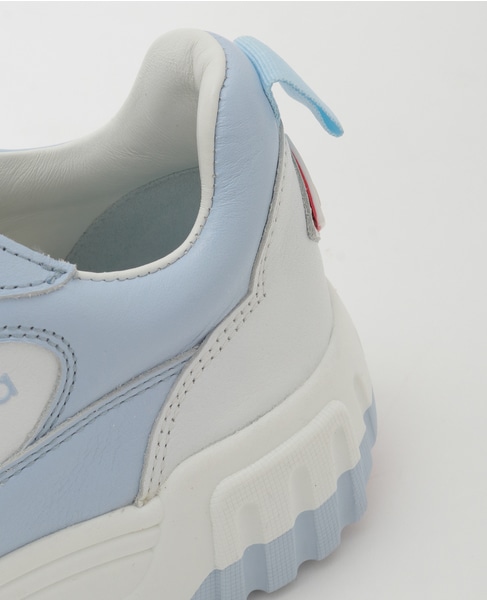 【Casablanca/カサブランカ】White & Powder Blue Court Sneaker APF24-SNK-017-02 詳細画像 サックス 6