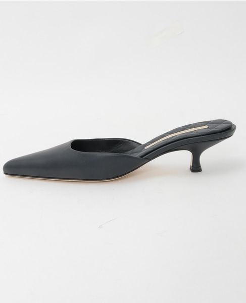 【BRENTELLA/ブレンテッラ】ポインテッドトゥミュール 詳細画像 ブラック 4