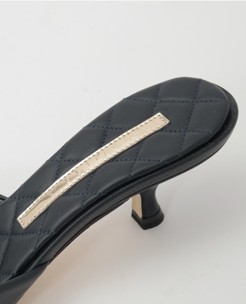 【BRENTELLA/ブレンテッラ】ポインテッドトゥミュール 詳細画像 ブラック 6