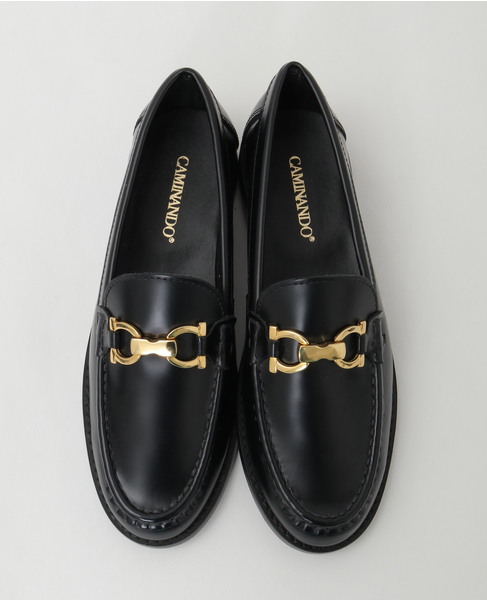 【CAMINANDO/カミナンド】ALMOND TOE C LOAFERS 詳細画像 ブラック 2