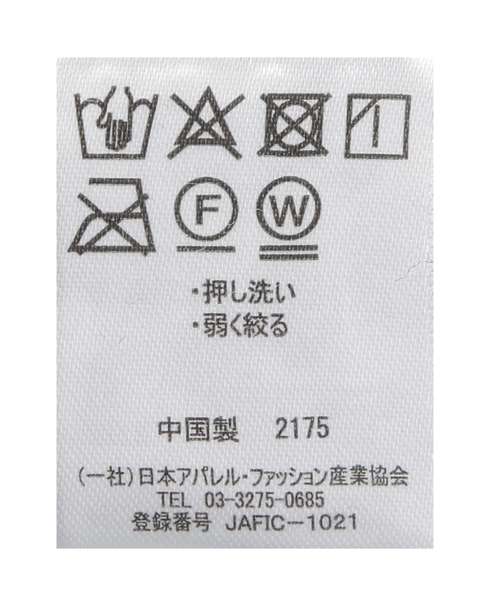 ダルメシアン柄カットツイル裏起毛BOXプリーツパンツ(取り扱い店舗限定) 詳細画像 ブラック 4