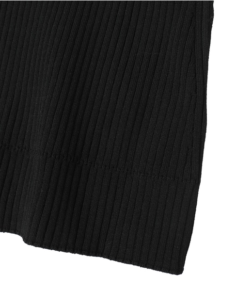 【NICENICE MOMENT/ナイスナイスモーメント】リブニットタンクトップ 詳細画像 ブラック 5