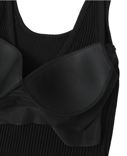 【NICENICE MOMENT/ナイスナイスモーメント】リブニットタンクトップ 詳細画像 ブラック 6