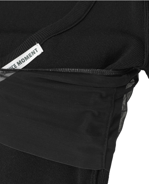 【NICENICE MOMENT/ナイスナイスモーメント】バックオープントップス 詳細画像 ブラック 8