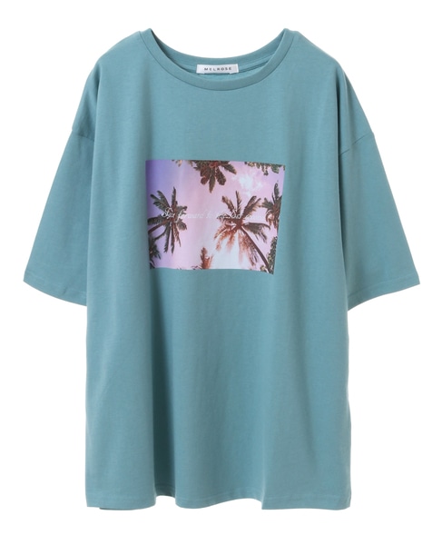 USAコットン天竺接触冷感転写プリントTシャツ(取り扱い店舗限定) 詳細画像 ミント 1