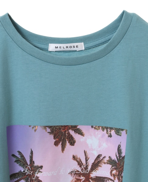 USAコットン天竺接触冷感転写プリントTシャツ(取り扱い店舗限定) 詳細画像 ミント 3