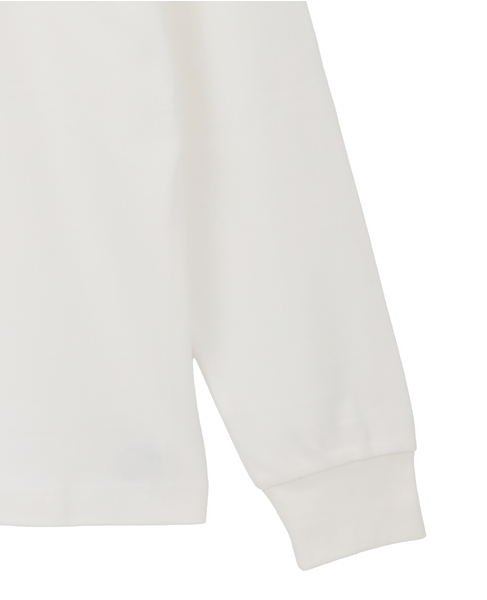 【Hanes/ヘインズ】クルーネックスムースロングスリーブ 詳細画像 ホワイト 4