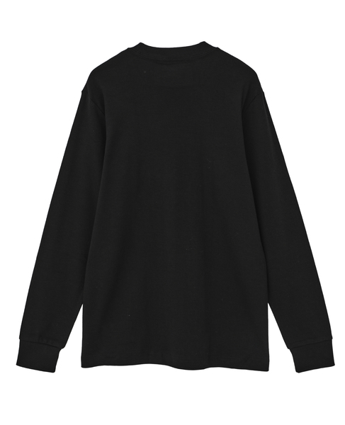 【Hanes/ヘインズ】クルーネックスムースロングスリーブ 詳細画像 ブラック 2
