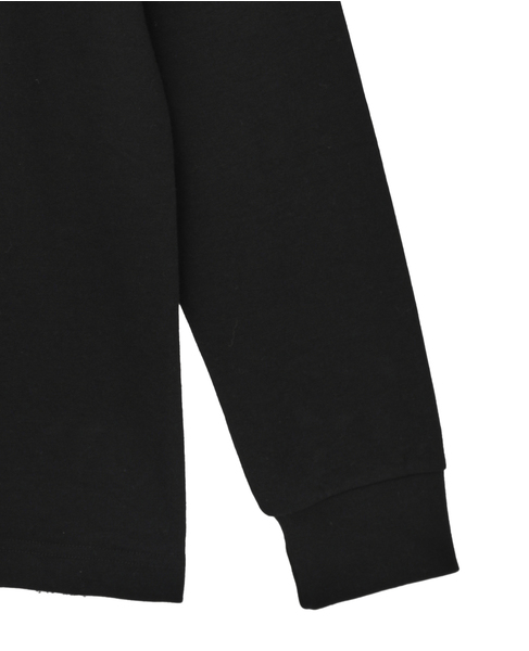 【Hanes/ヘインズ】クルーネックスムースロングスリーブ 詳細画像 ブラック 4