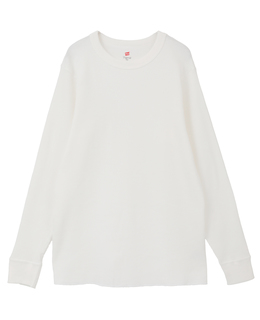 【Hanes/ヘインズ】サーマルトップ クルーネックロングスリーブ