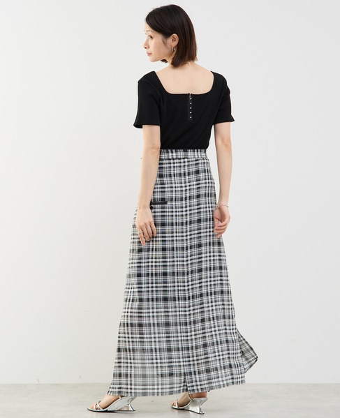 3WAYシャツワンピース 詳細画像 ブラック&times;ホワイト 12