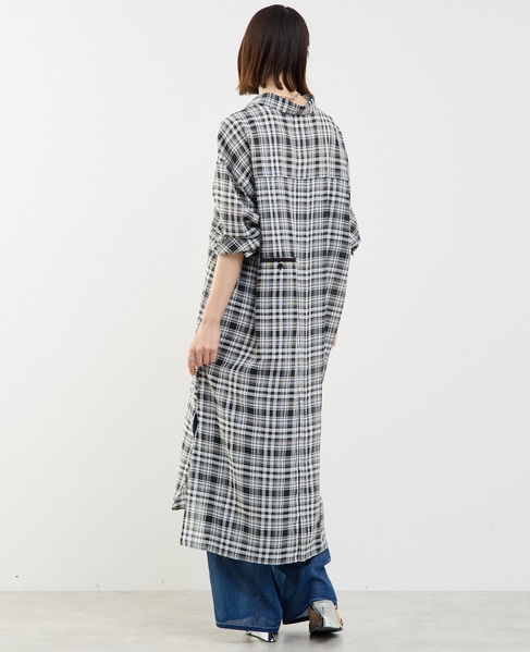 3WAYシャツワンピース 詳細画像 ブラック&times;ホワイト 13