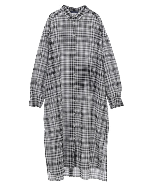 3WAYシャツワンピース 詳細画像 ブラック&times;ホワイト 16